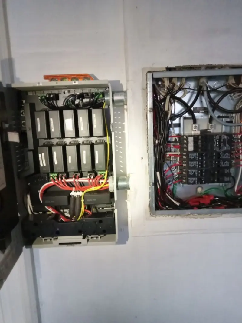 Electrical panel upgrade completed for Security Camera Wiring in Bloomingdale
